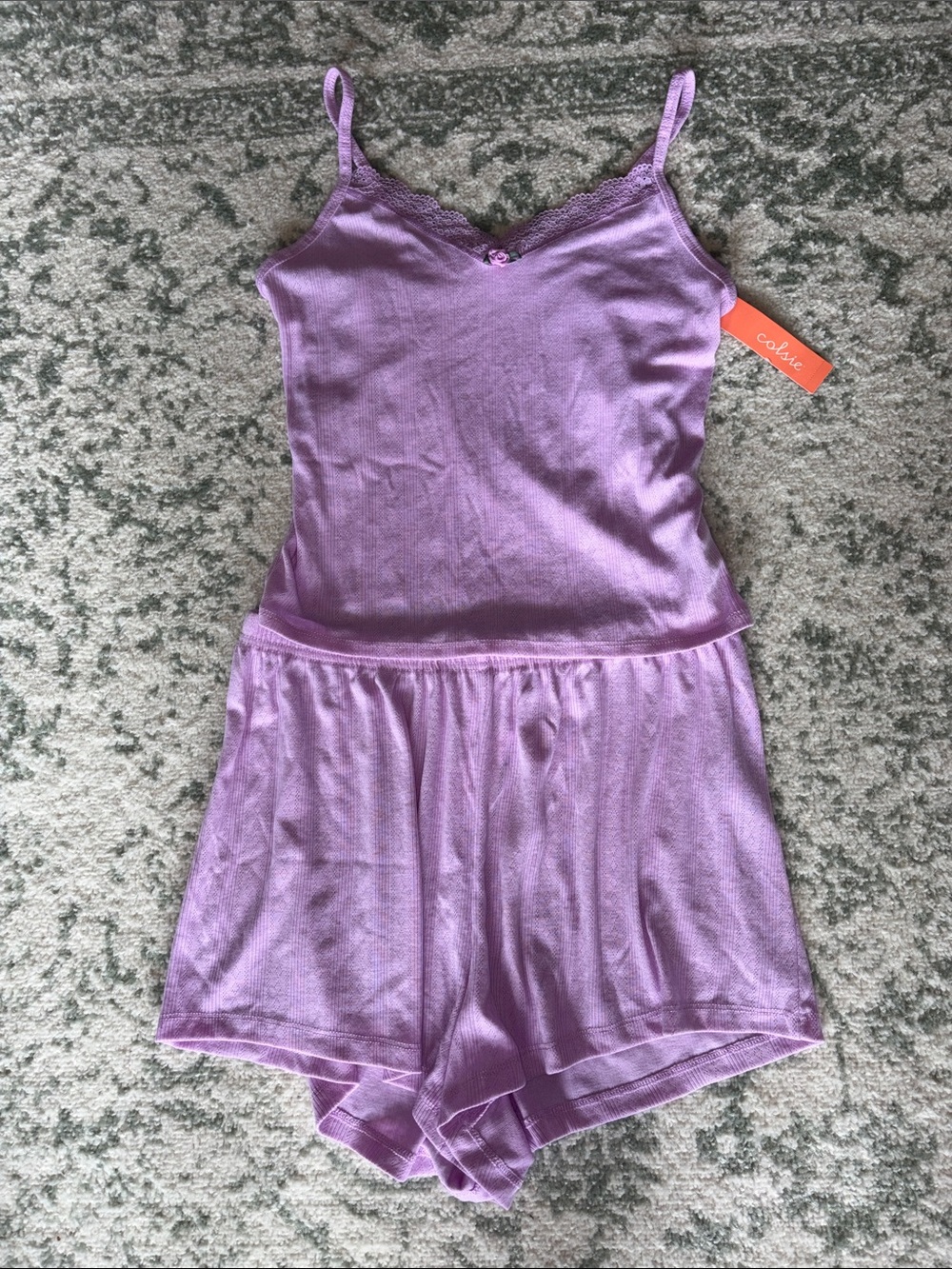 Colsie Lavender Camisole & Short Sleep Set